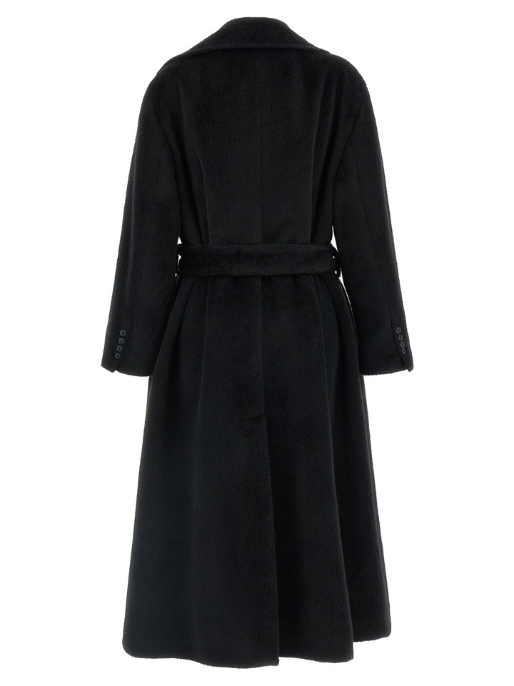 Dolce &amp; Gabbana Black Wool Coat