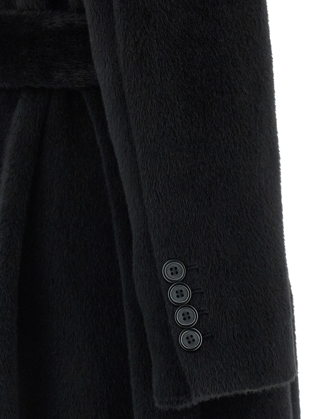 Dolce &amp; Gabbana Black Wool Coat