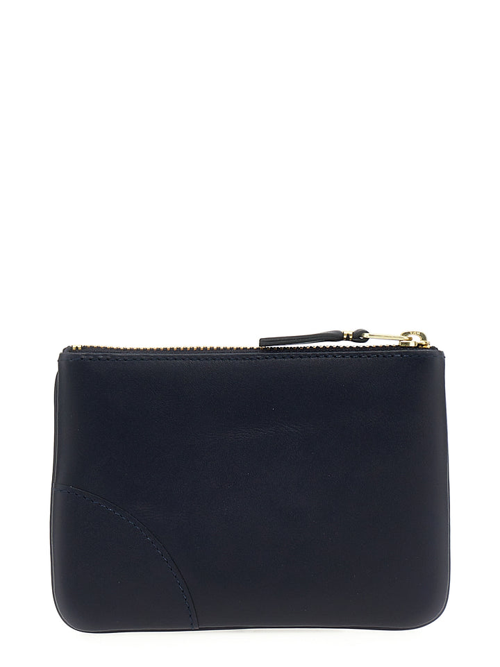 Comme Des Garçons Blue Calfskin Cardholder