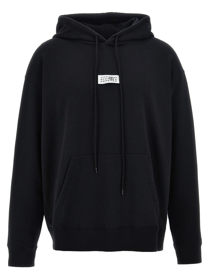 MM6 Maison Margiela Black Cotton Sweatshirt