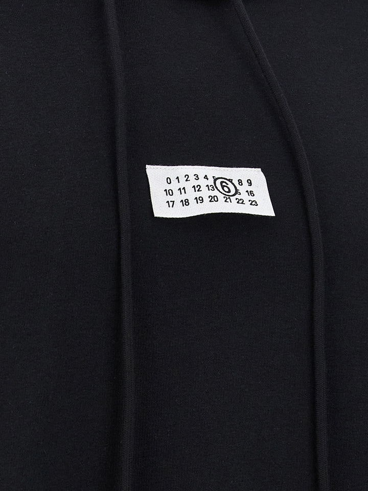 MM6 Maison Margiela Black Cotton Sweatshirt