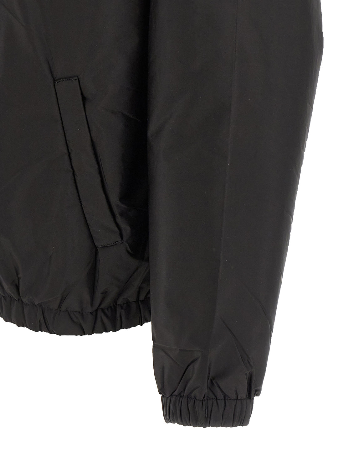Prada Black Recycled Polyamide Full-Length Jacket