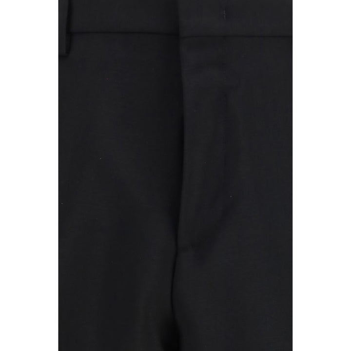 Fendi Black Mohair Dress Pants