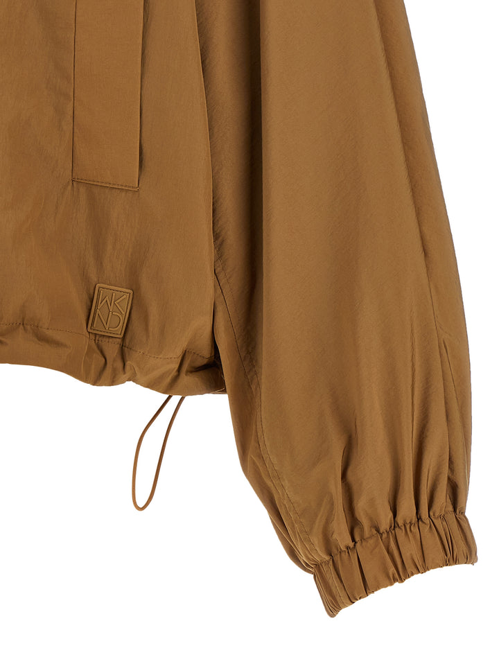 Max Mara Brown Polyamide Full-Length Jacket