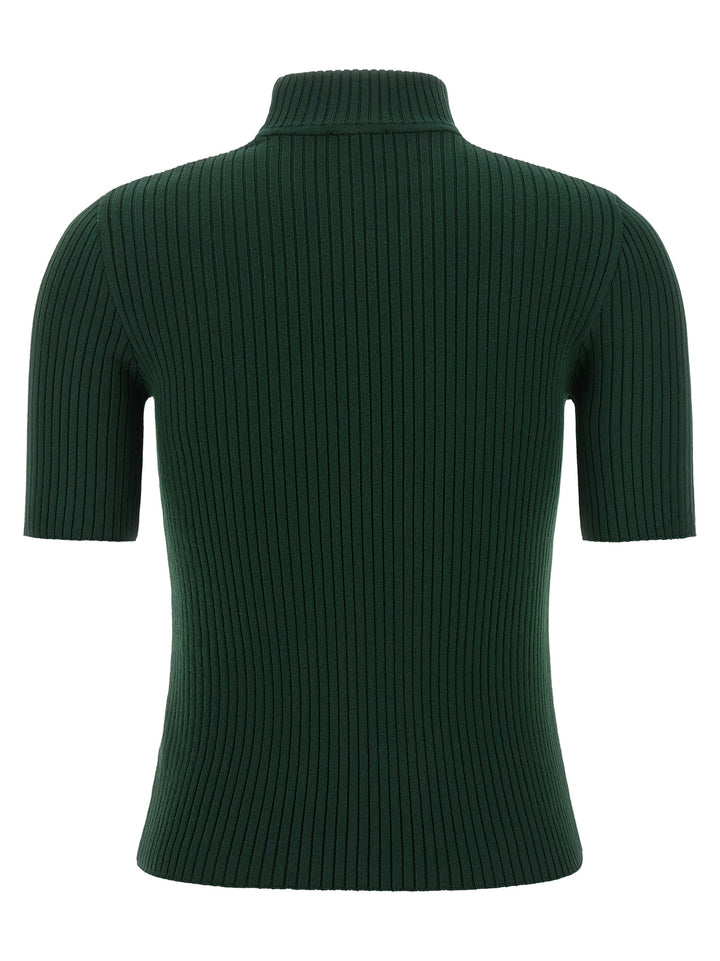 Courrèges Bicolor Viscose Turtleneck