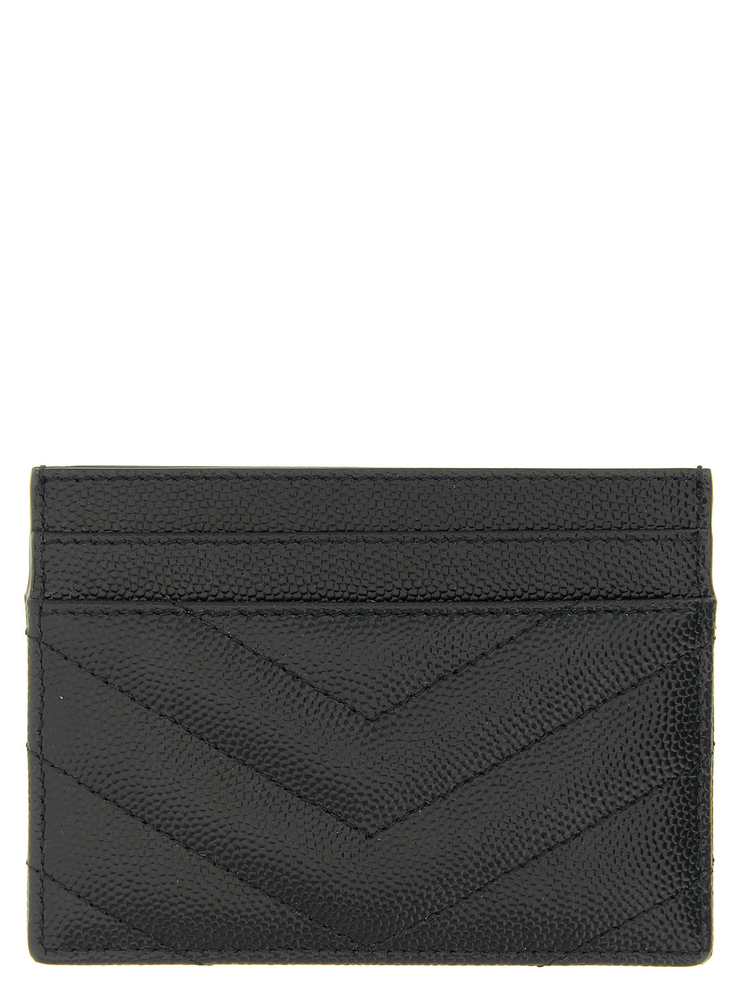 Saint Laurent Black Leather Cardholder