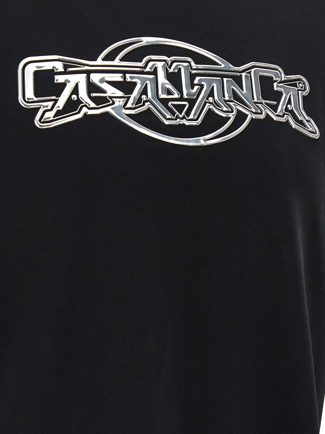 Casablanca Black Organic Cotton T-Shirt