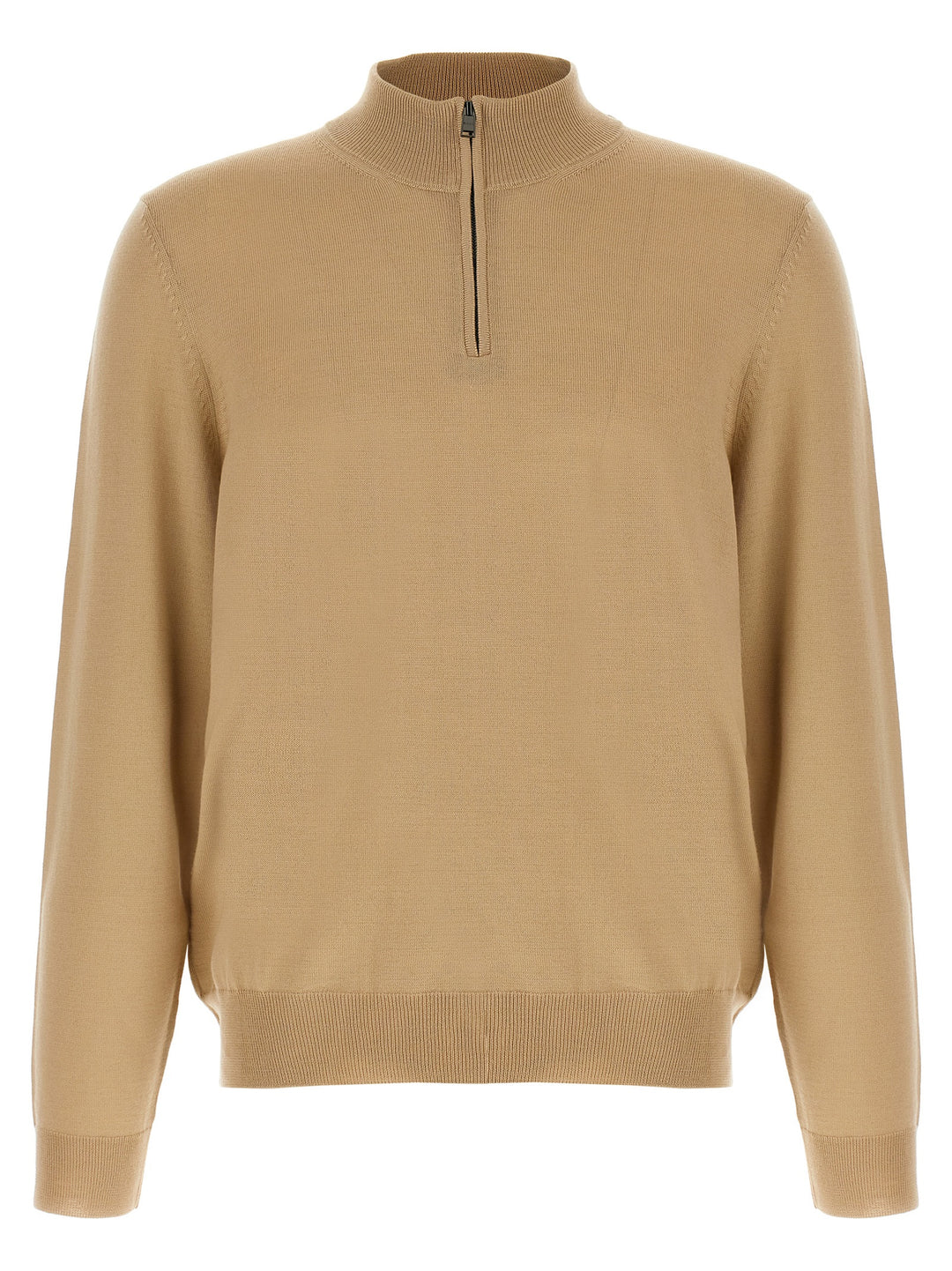 Hugo Boss Beige Virgin Wool Cardigan