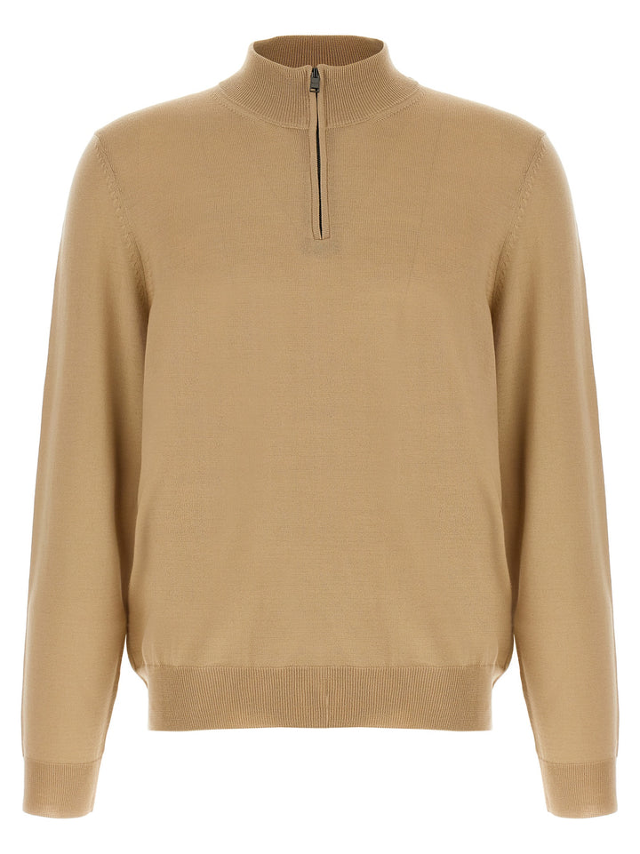 Hugo Boss Beige Virgin Wool Cardigan