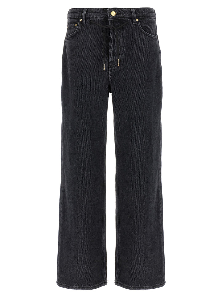 Ganni Black Cotton Jeans Denim