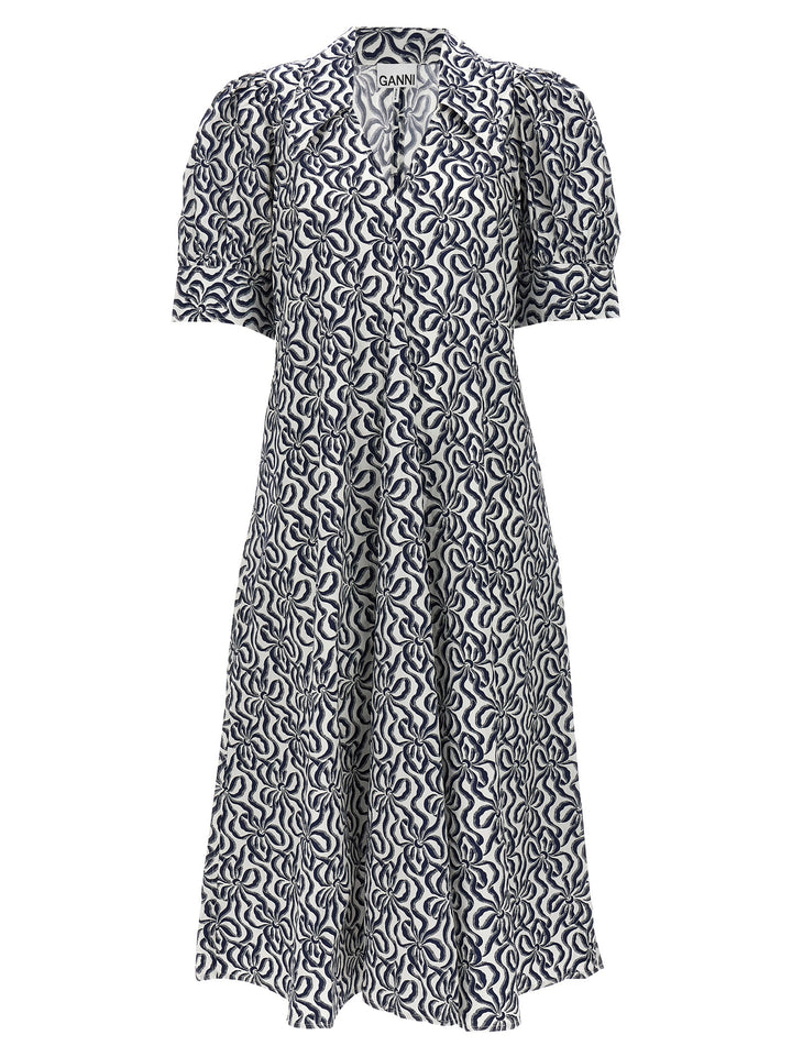 Ganni Multicolor Cotton Casual Dress