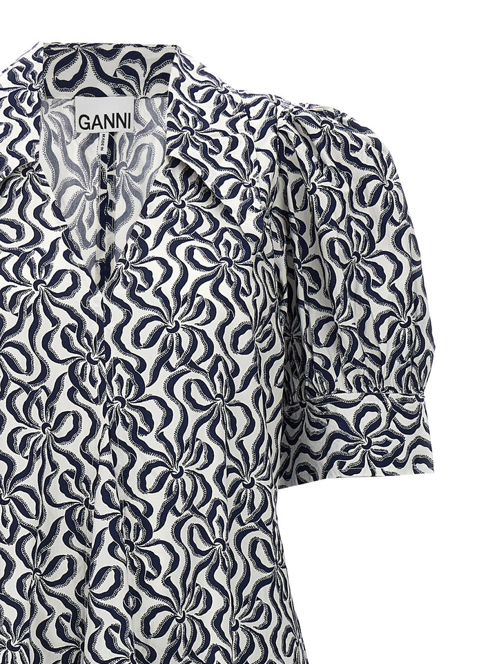 Ganni Multicolor Cotton Casual Dress