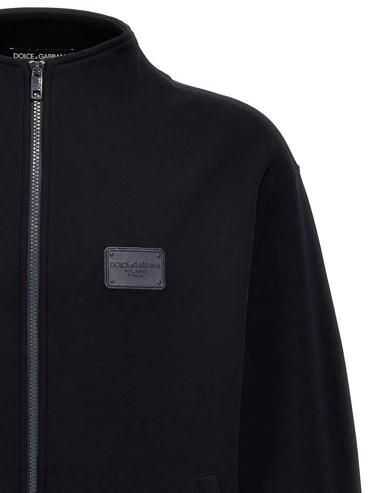Dolce &amp; Gabbana Blue Cotton Sweatshirt