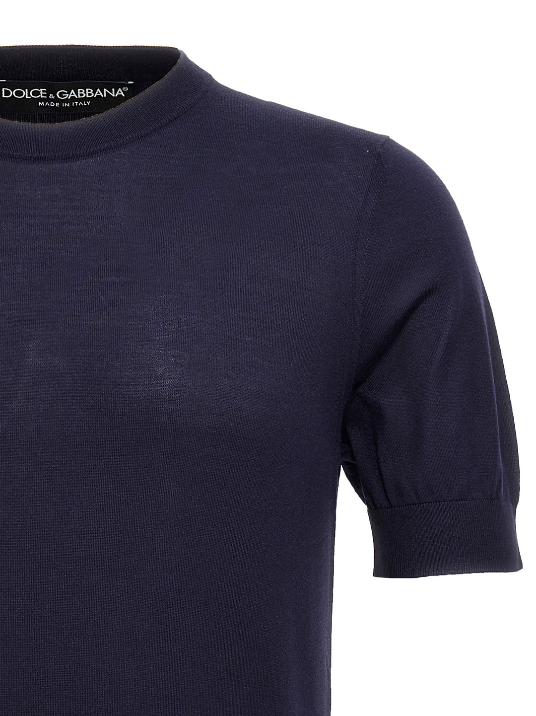 Dolce &amp; Gabbana Blue Silk Cardigan