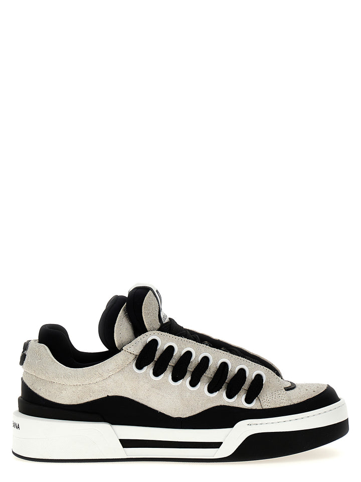 Dolce &amp; Gabbana Bicolor Leather Athletic Sneakers