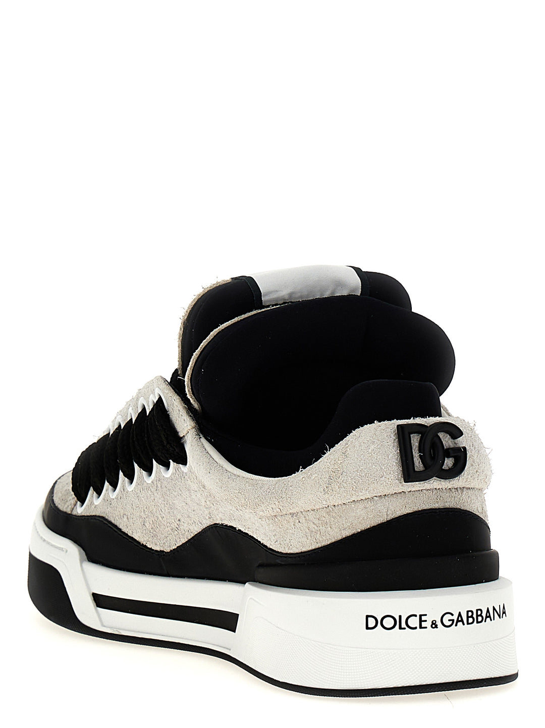 Dolce &amp; Gabbana Bicolor Leather Athletic Sneakers