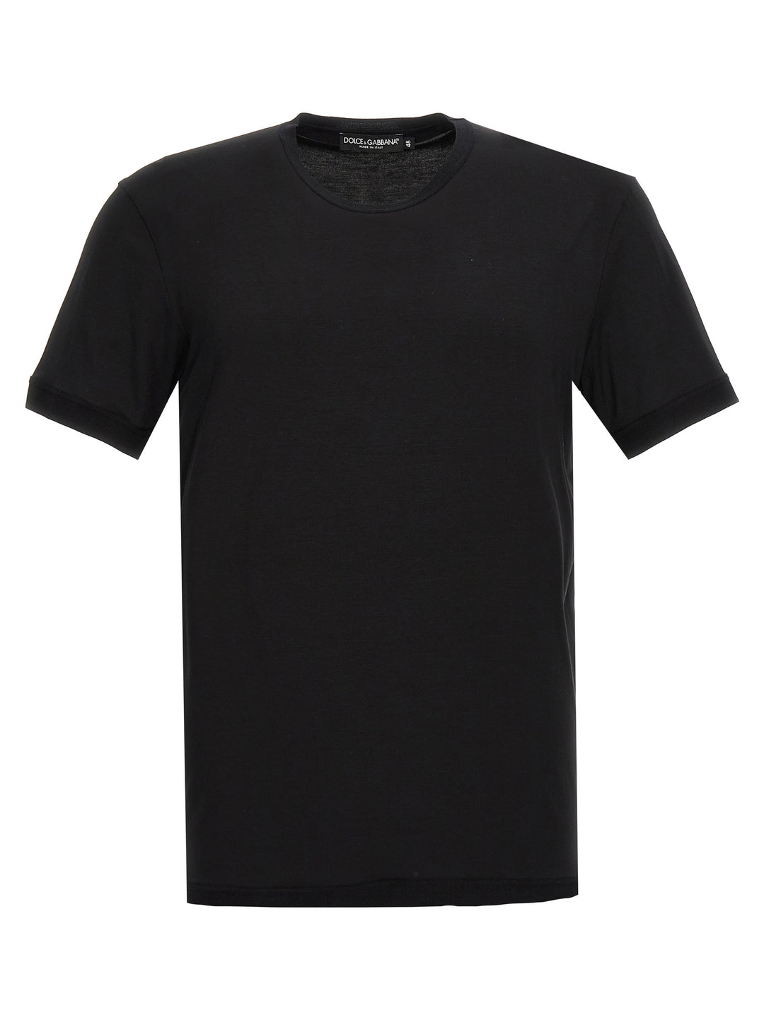 Dolce &amp; Gabbana Black Viscose T-Shirt