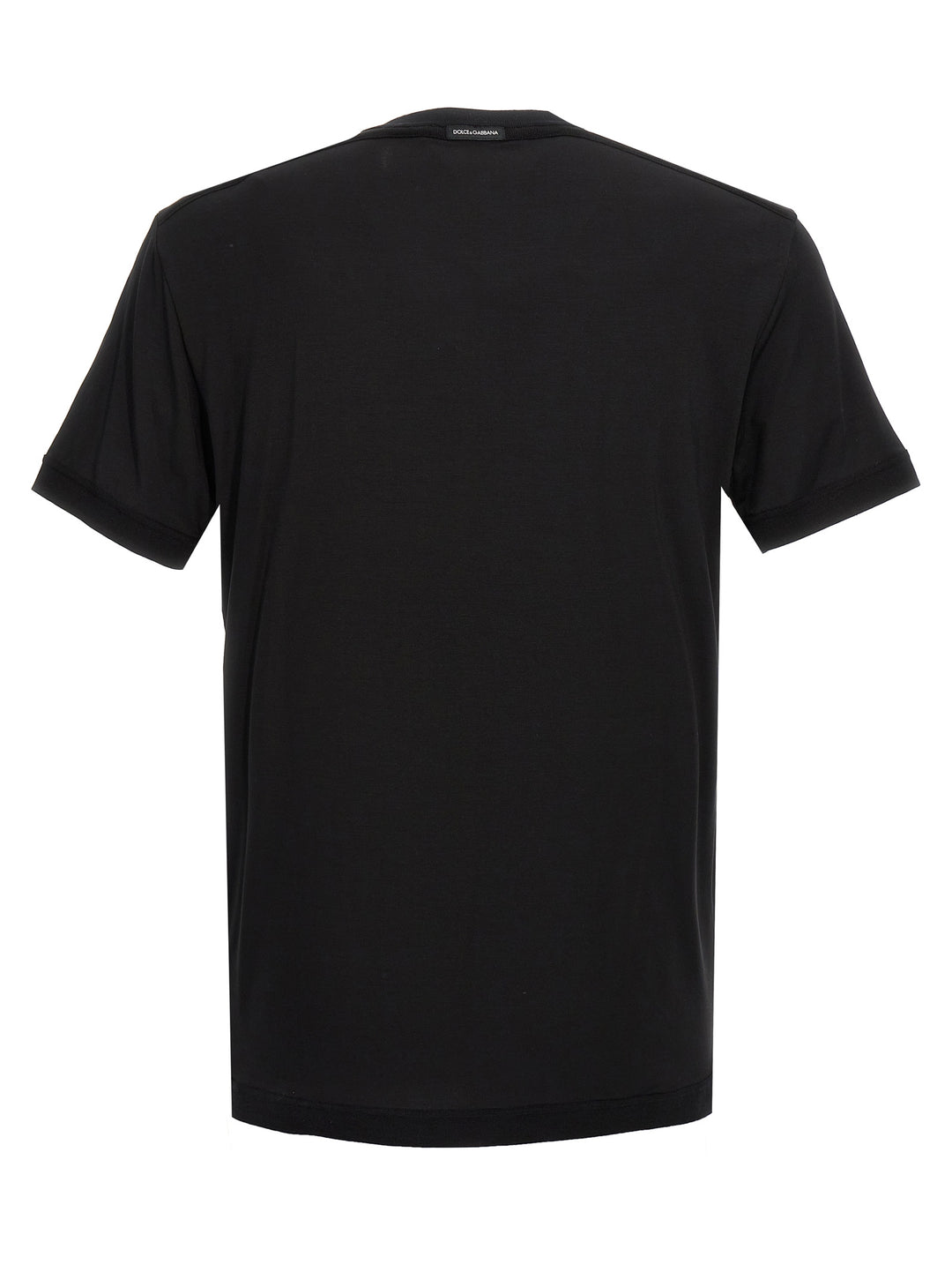 Dolce &amp; Gabbana Black Viscose T-Shirt