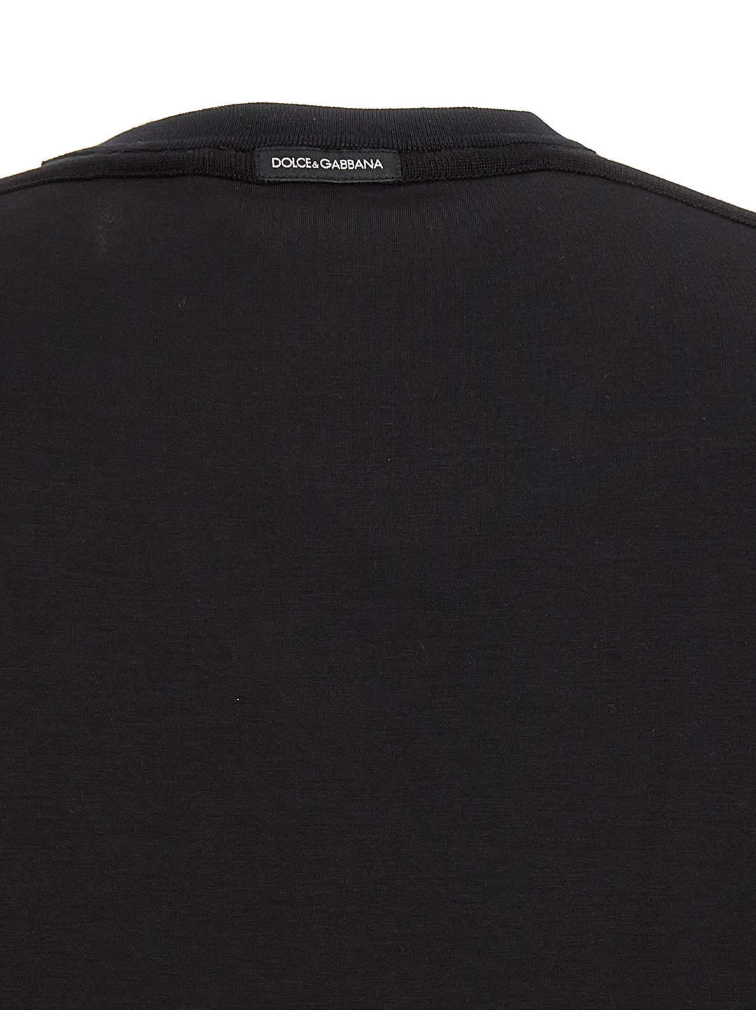 Dolce &amp; Gabbana Black Viscose T-Shirt