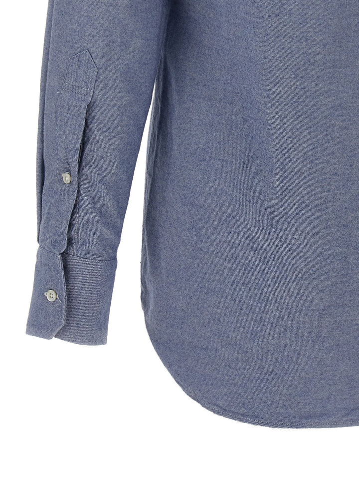 Thom Browne Blue Cotton Blouse
