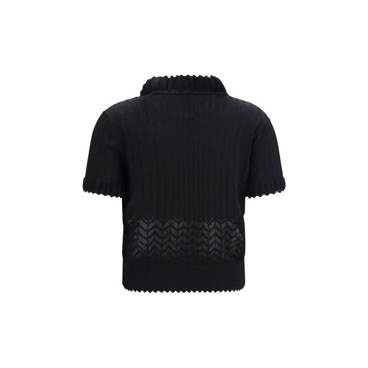 Alexander McQueen Black Viscose T-Shirt