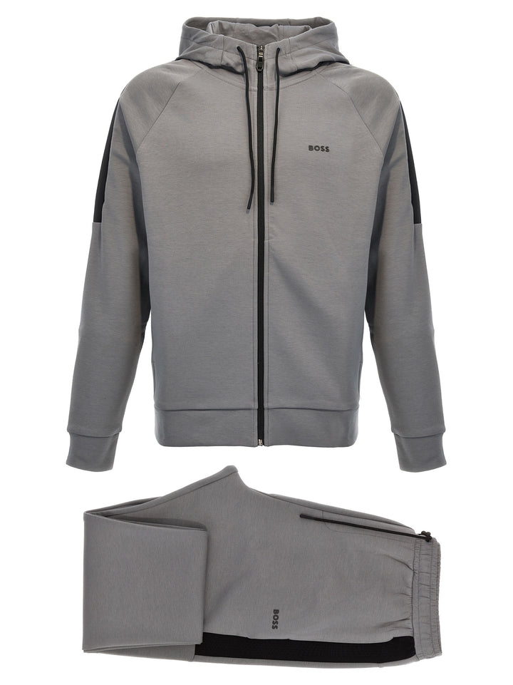 Hugo Boss Gray Cotton Sweatshirt
