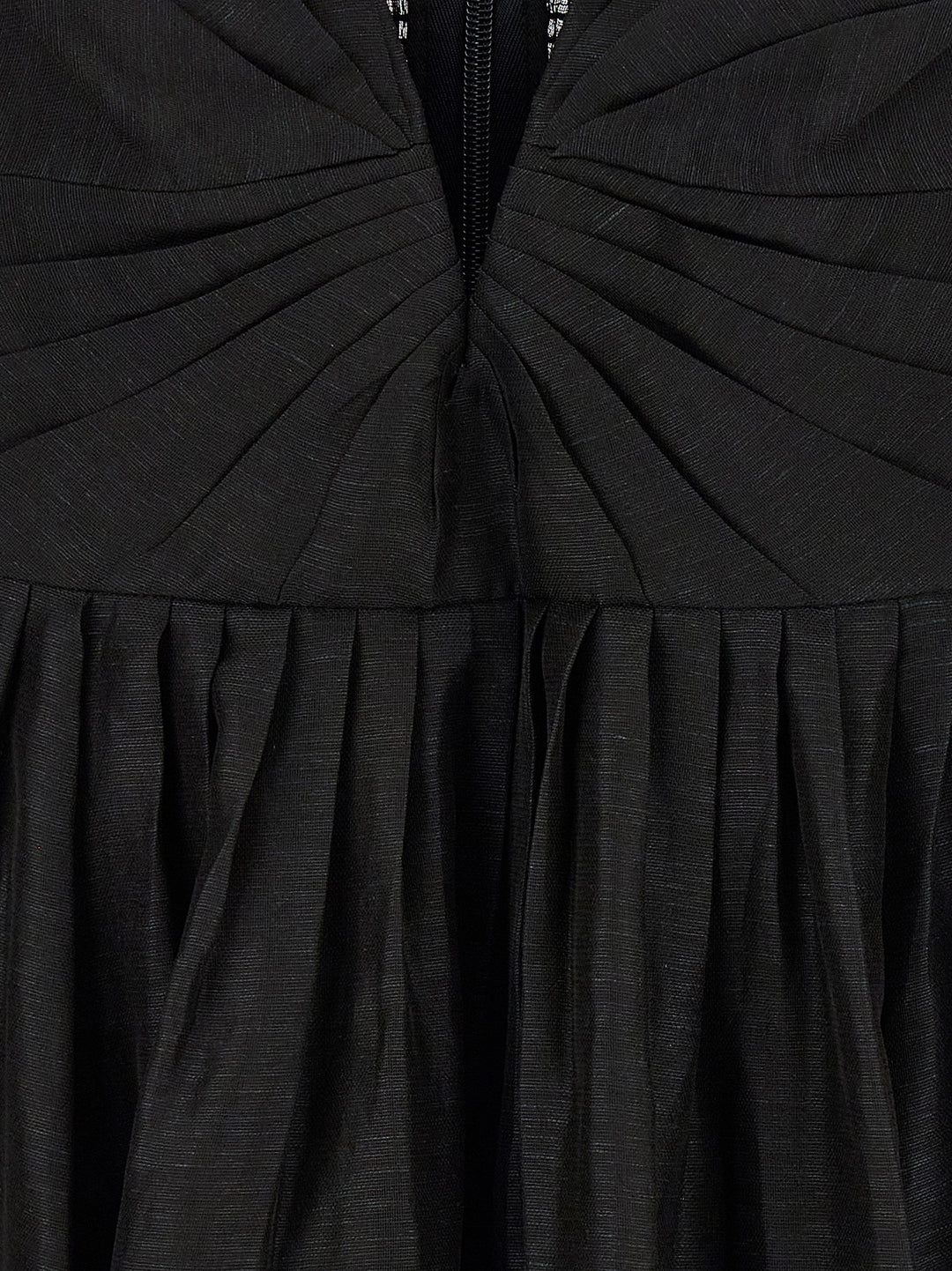 Zimmermann Black Linen Cocktail Dress