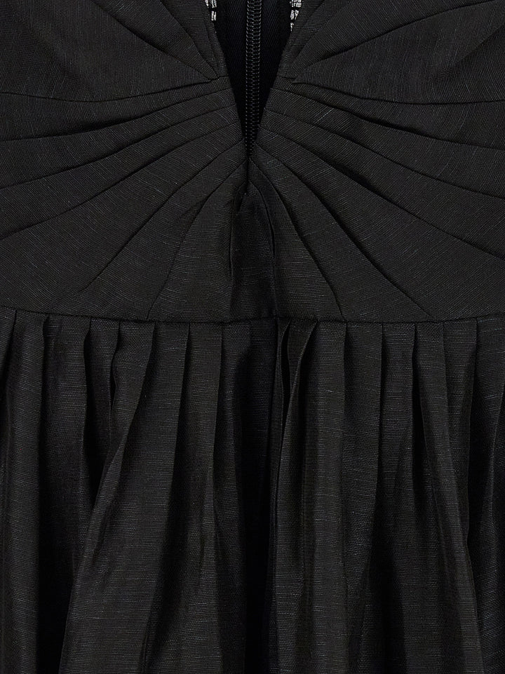 Zimmermann Black Linen Cocktail Dress