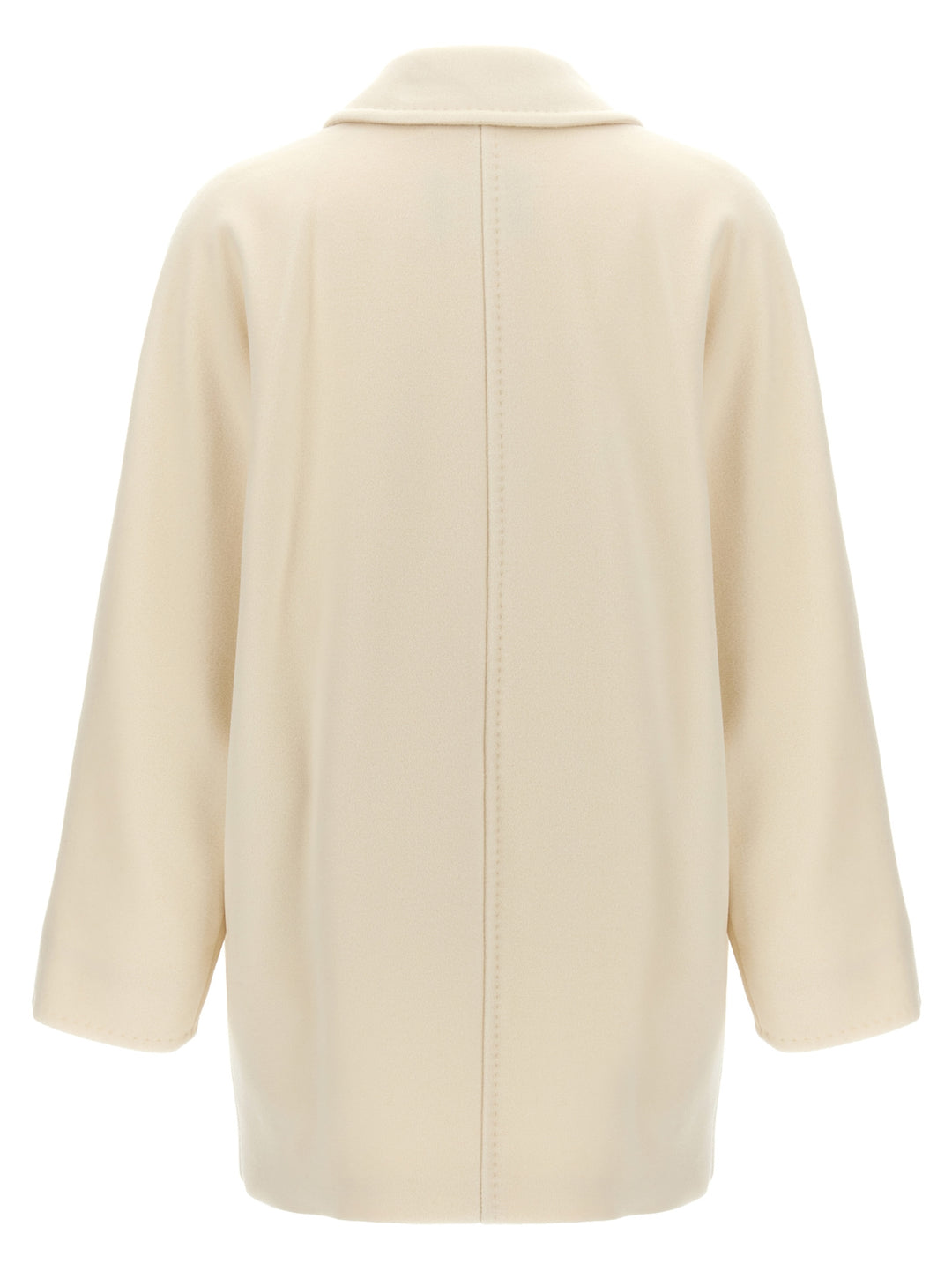 Max Mara White Virgin Wool Coat