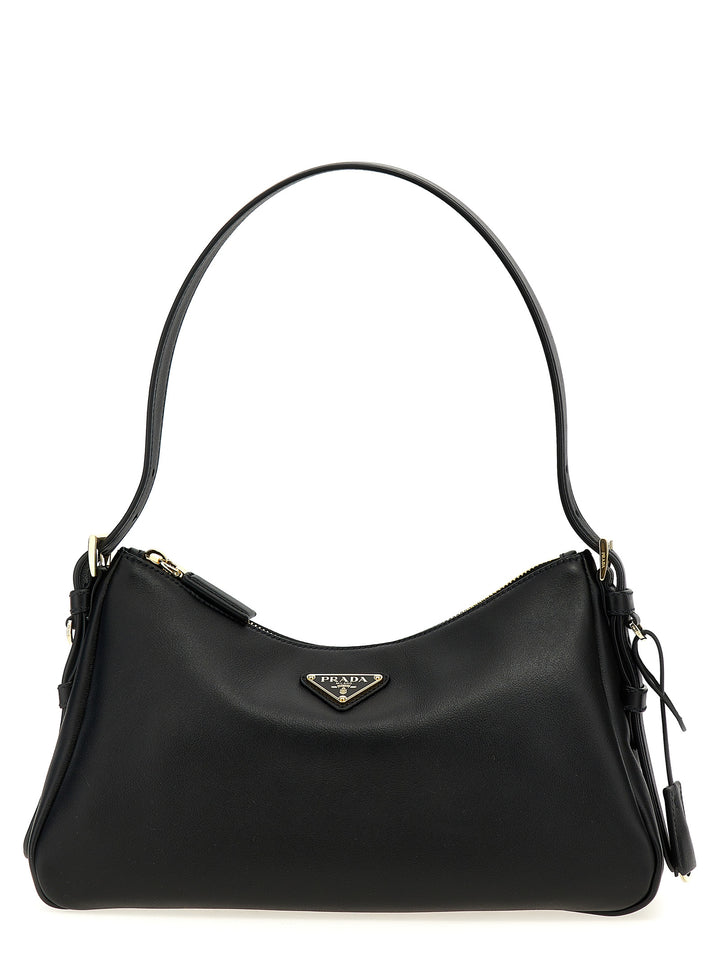 Prada Black Calfskin Shoulder Bag