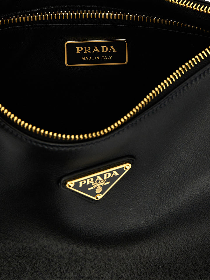 Prada Black Calfskin Shoulder Bag