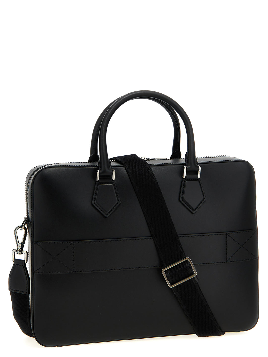 Dolce &amp; Gabbana Black Lamb Leather Tote Bag