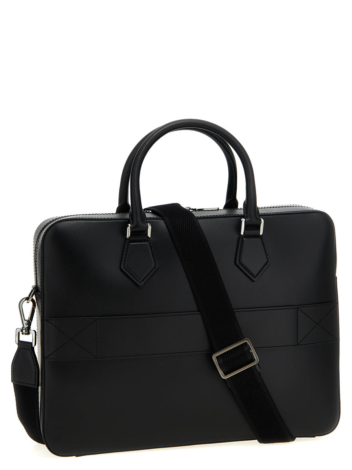 Dolce &amp; Gabbana Black Lamb Leather Tote Bag
