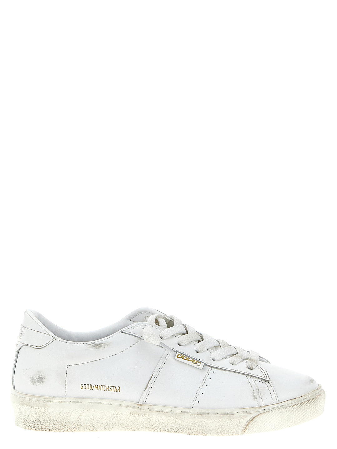 Golden Goose White Cowhide Low Top Sneakers