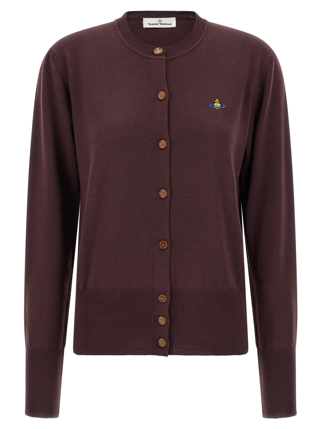 Vivienne Westwood Bordeaux Wool Cardigan