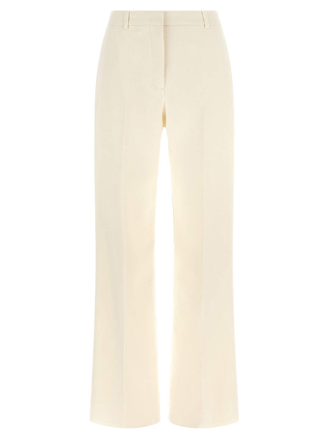 Fendi White Virgin Wool Dress Pants
