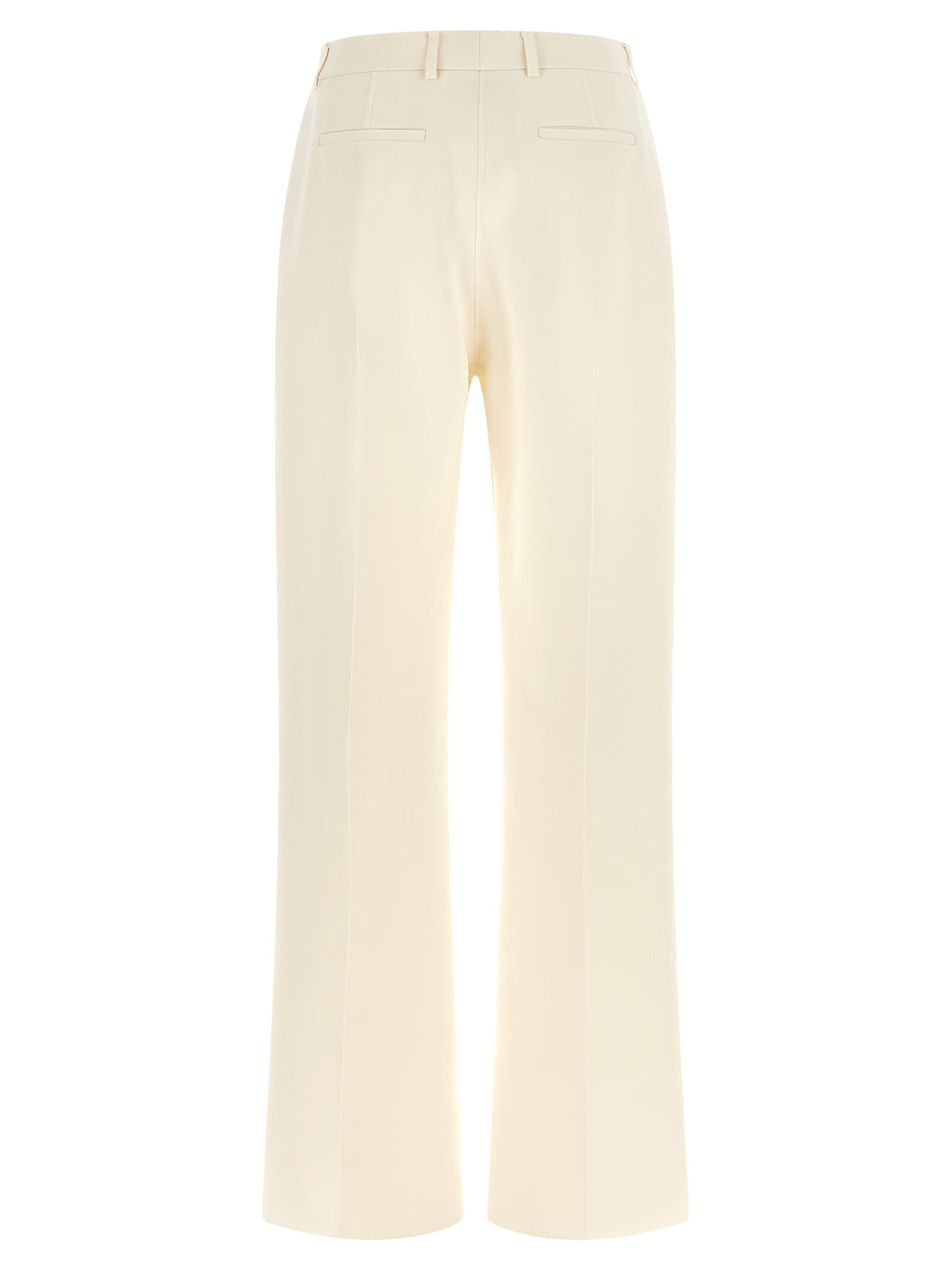 Fendi White Virgin Wool Dress Pants