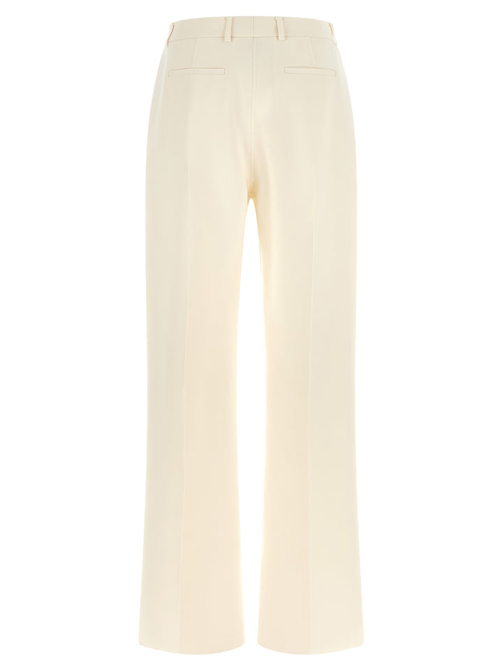Fendi White Virgin Wool Dress Pants