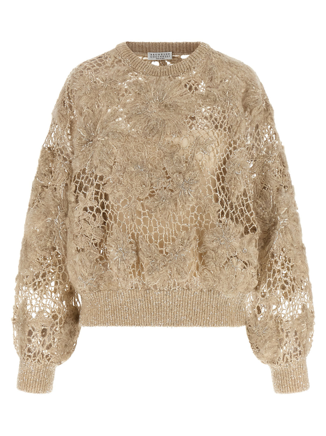Brunello Cucinelli Beige Wool Cardigan