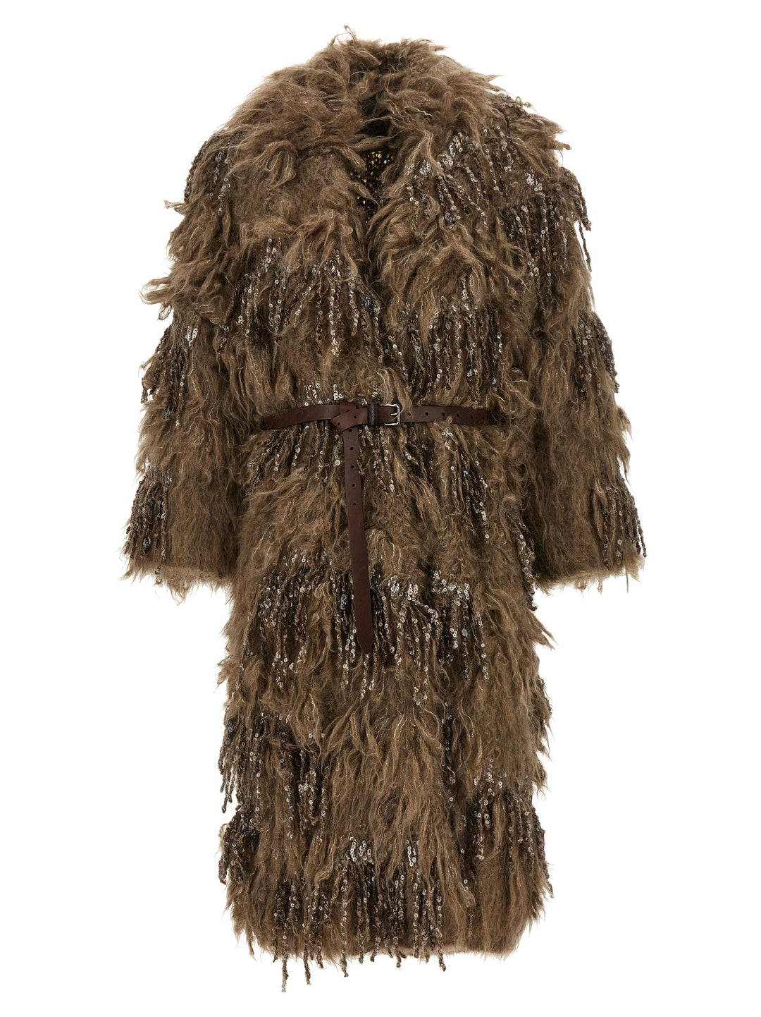Brunello Cucinelli Brown Wool Coat