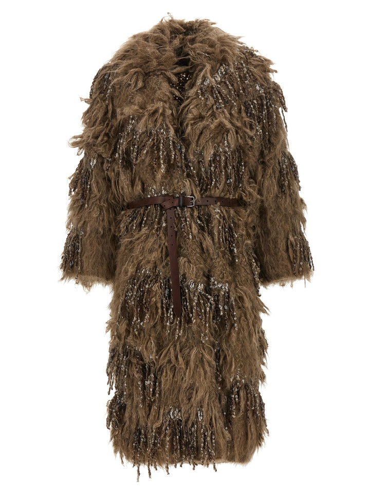 Brunello Cucinelli Brown Wool Coat