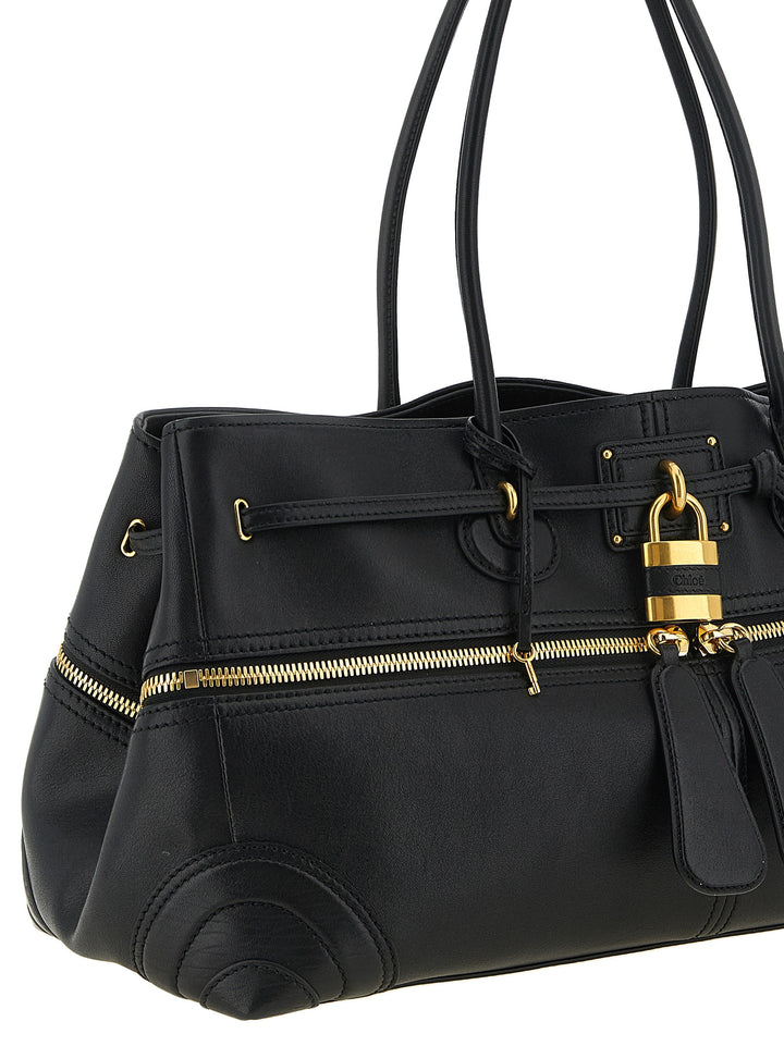 Chloé Black Lamb Leather Shoulder Bag