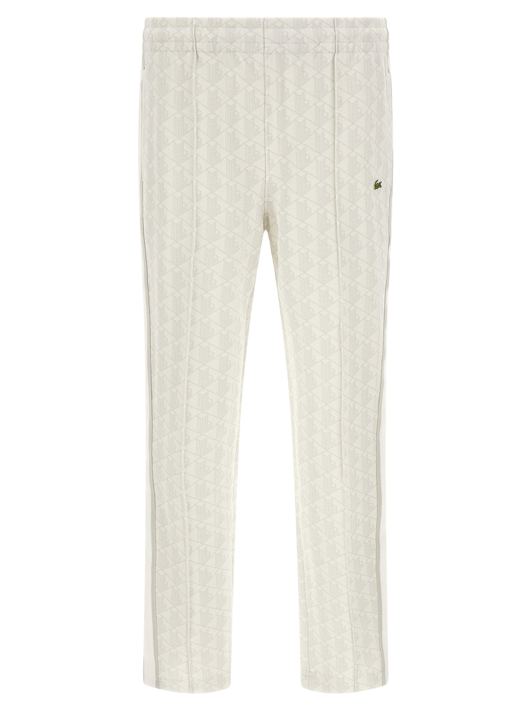 Lacoste White Polyester Joggers (Workout Pants)