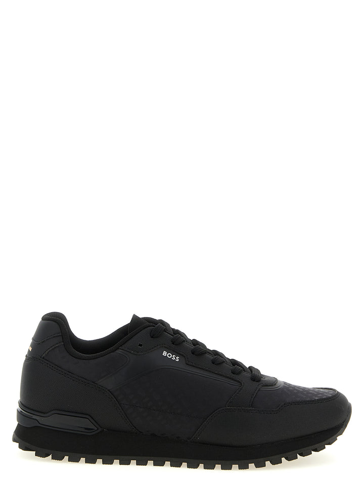 Hugo Boss Black Polyester Athletic Sneakers