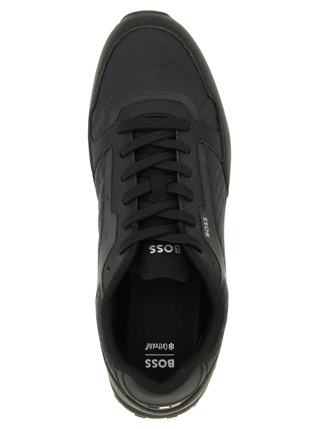 Hugo Boss Black Polyester Athletic Sneakers