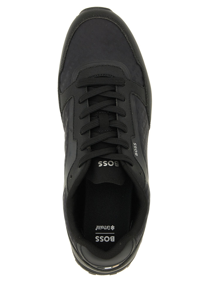 Hugo Boss Black Polyester Athletic Sneakers