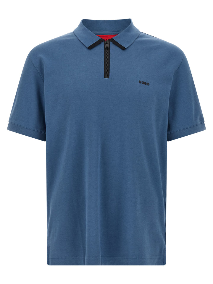 Hugo Boss Blue Cotton Polo Shirt
