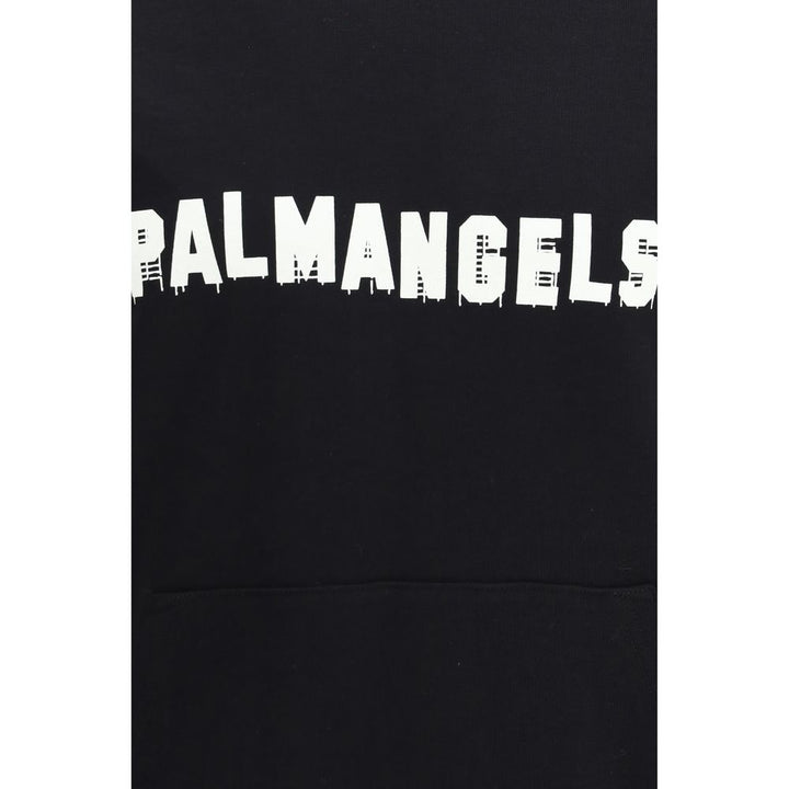 Palm Angels Black Cotton Sweatshirt