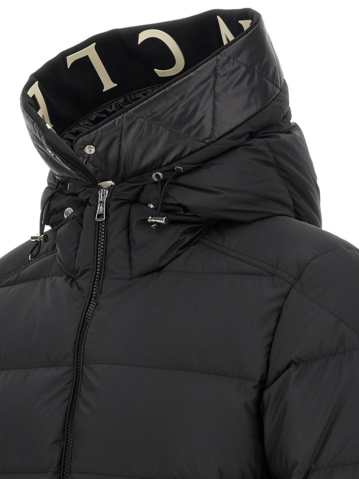 Moncler Black Polyester Full-Length Jacket
