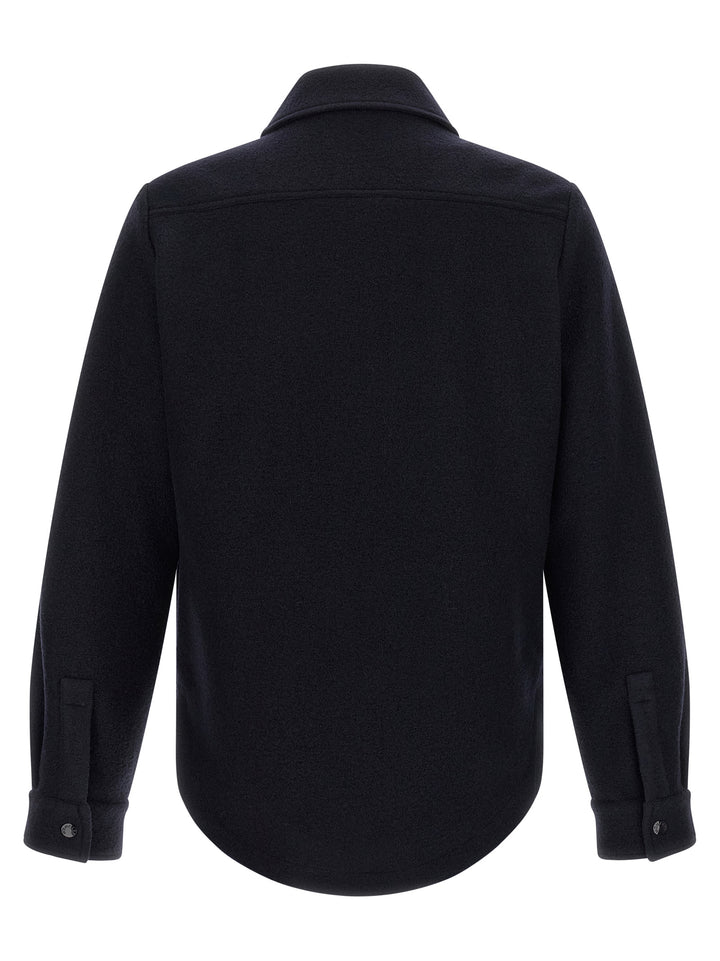 Moncler Blue Virgin Wool Blouse